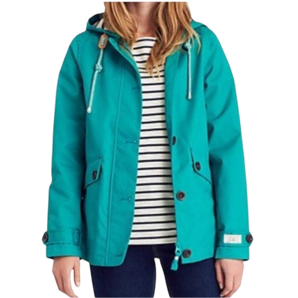 Joules Coast Emerald Green Waterproof Coat 4